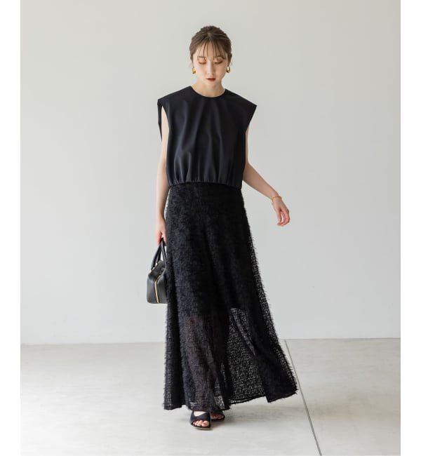 NOBLE「フェザーチュールフレアスカート」|スカート|