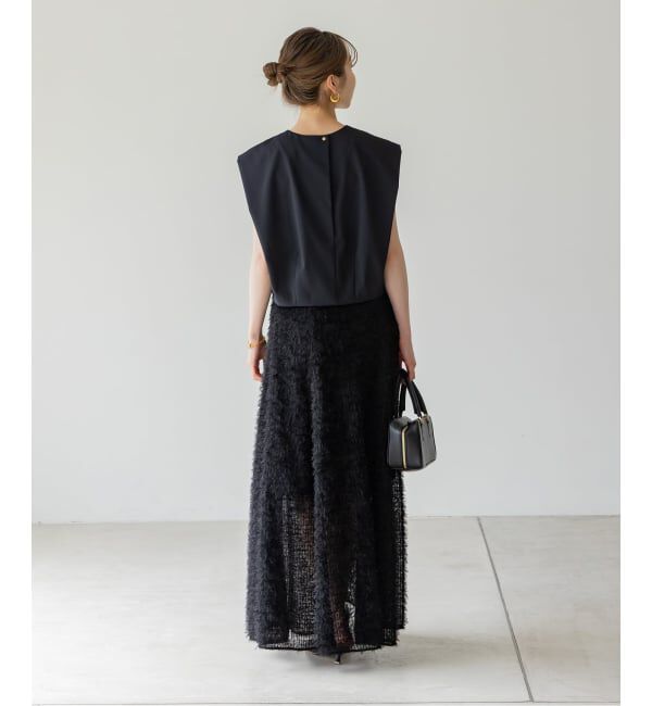 NOBLE「フェザーチュールフレアスカート」|スカート|