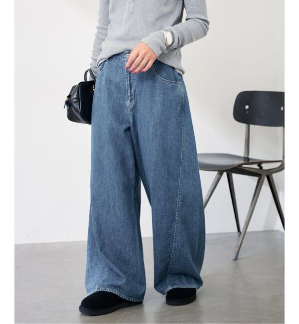 FRAMeWORK「バレルフォルムデニムパンツ」|デニム|