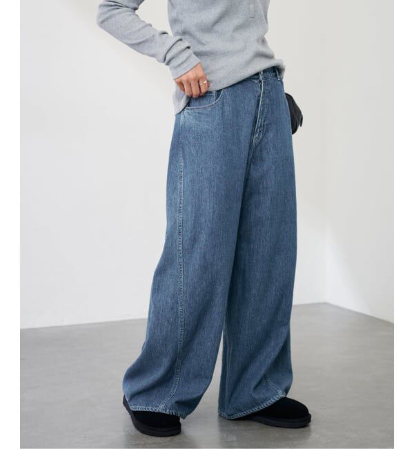 FRAMeWORK「バレルフォルムデニムパンツ」|デニム|