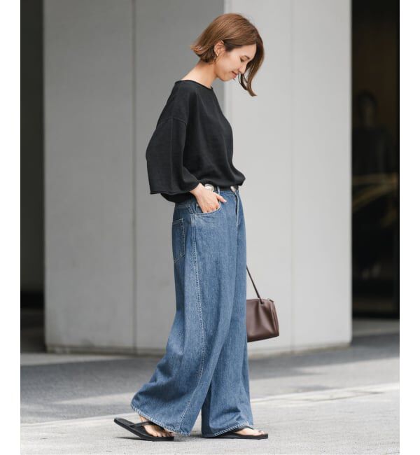 FRAMeWORK「バレルフォルムデニムパンツ」|デニム|