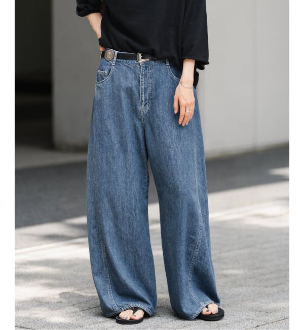 FRAMeWORK「バレルフォルムデニムパンツ」|デニム|