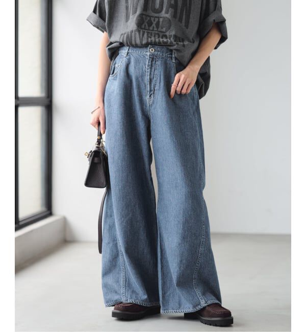 FRAMeWORK「バレルフォルムデニムパンツ」|デニム|