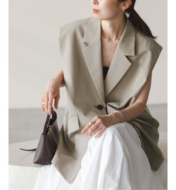 NOBLE「コクーンシルエットオーバージレ」|その他|ベージュ