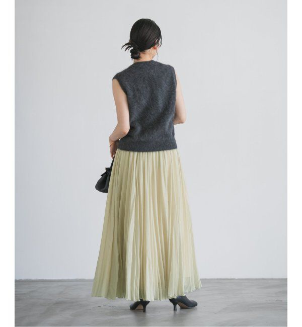 NOBLE「ヴィンテージシアーソフトプリーツスカート」|スカート|