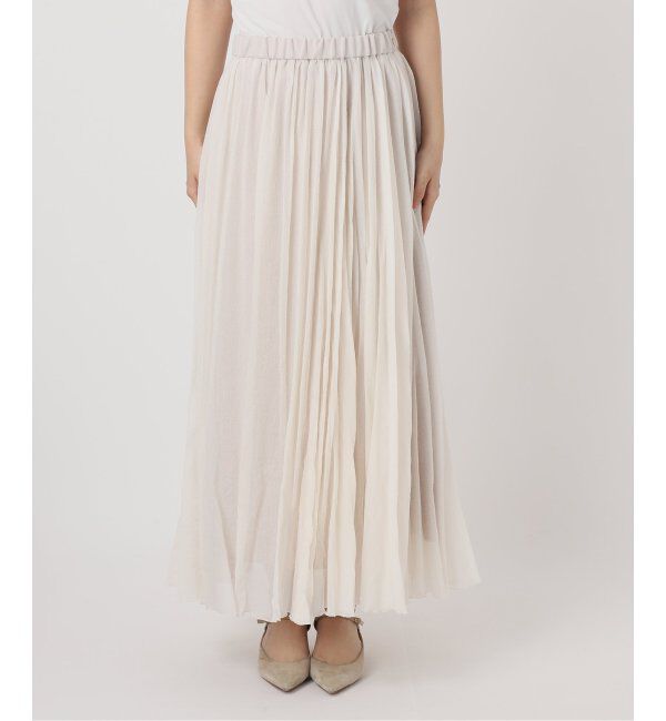 NOBLE「ヴィンテージシアーソフトプリーツスカート」|スカート|