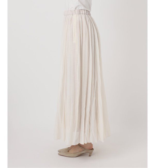 NOBLE「ヴィンテージシアーソフトプリーツスカート」|スカート|