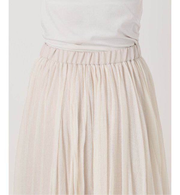 NOBLE「ヴィンテージシアーソフトプリーツスカート」|スカート|