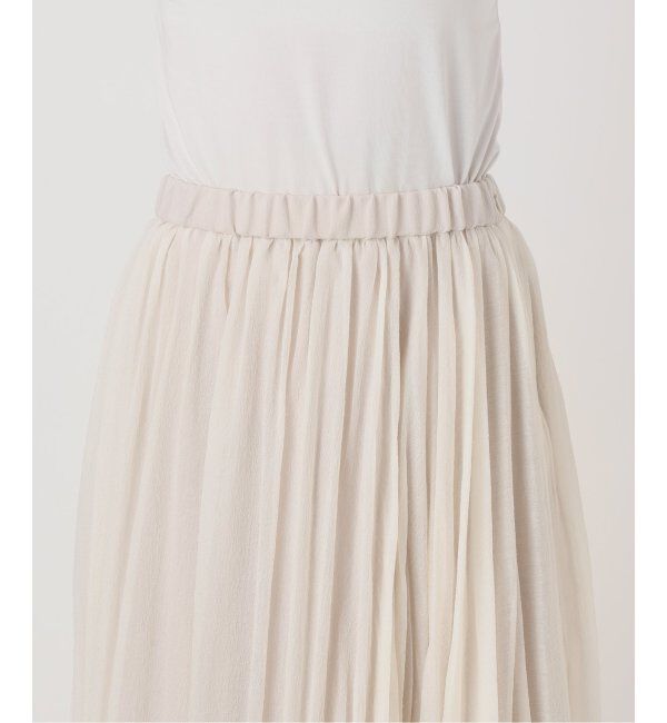 NOBLE「ヴィンテージシアーソフトプリーツスカート」|スカート|