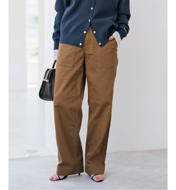 Spick and Span「《追加》ルーズベイカーパンツ」|カーゴ|