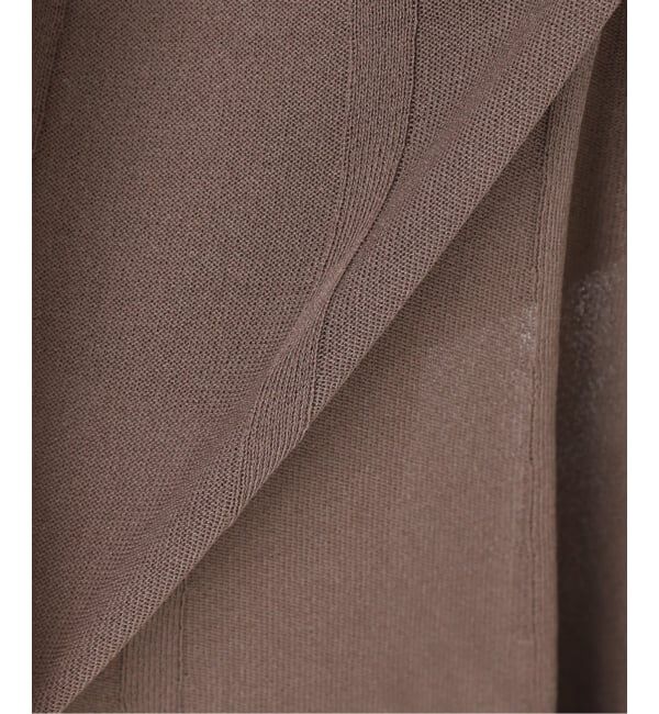 NOBLE「【NOBLE&times;L'AUBE BLANC】シアーワイドリブニットワンピース」|ワンピース|