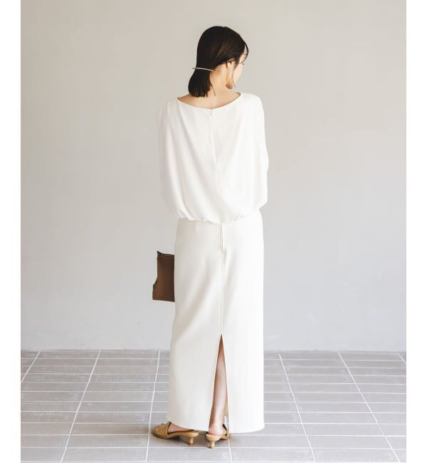 NOBLE「《WEB限定追加》【洗える】バルーンケープブラウス」|シャツ・ブラウス|