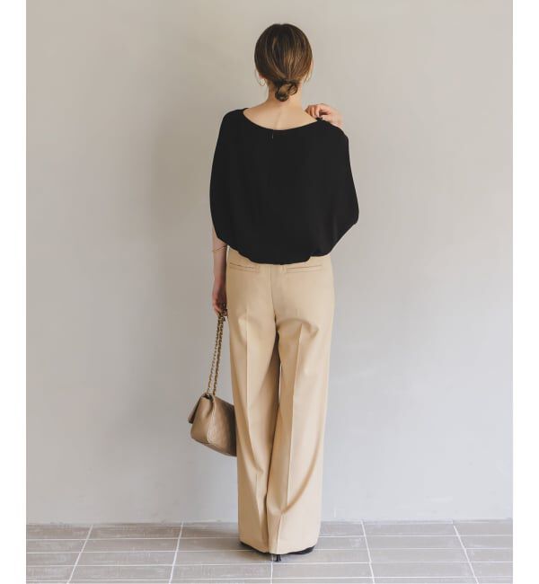 NOBLE「《WEB限定追加》【洗える】バルーンケープブラウス」|シャツ・ブラウス|