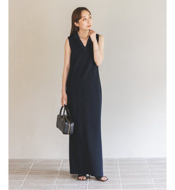 NOBLE「【NOBLE&times;L'AUBE BLANC】ミラノリブジャージワンピース」|ワンピース|