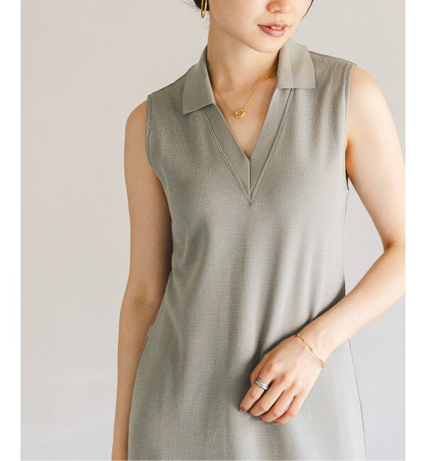 NOBLE「【NOBLE&times;L'AUBE BLANC】ミラノリブジャージワンピース」|ワンピース|