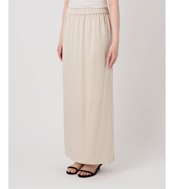 Spick and Span「《追加》サテンイージースカート」|スカート|