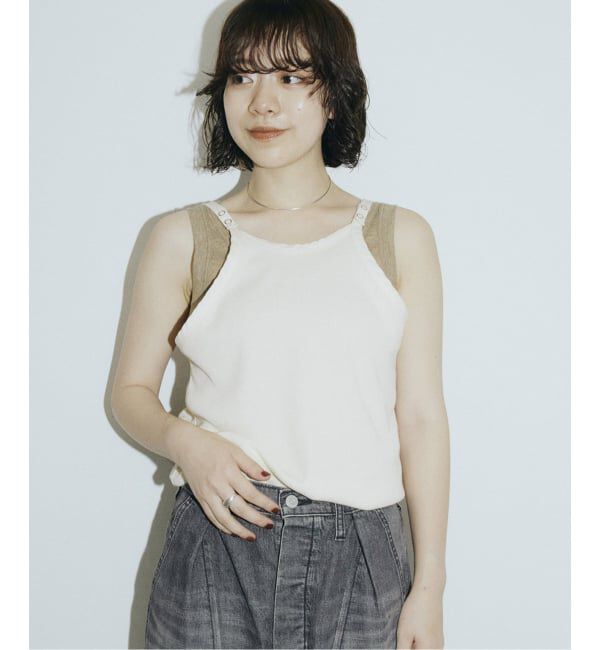 FRAMeWORK「JANE SMITH/ジェーンスミス 別注ワッフルタンク」|タンクトップ|