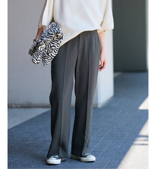 FRAMeWORK「≪一部カラーWEB限定 / 追加≫セミフレアパンツ」|スラックス|ブラック C