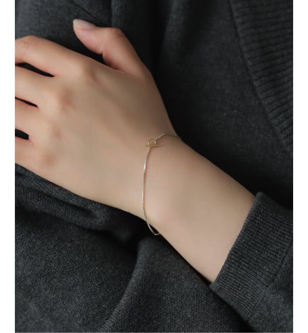 Spick and Span「【SAMH by LILAS】デタッチャブルTバーブレスレット K10*SV」|ブレスレット・バングル|
