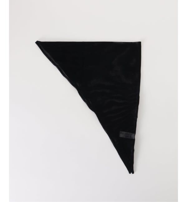 FRAMeWORK「SIMONE WILD/シモーネ ワイルド メッシュベルベットトライアングルスカーフ」|バンダナ・スカーフ|