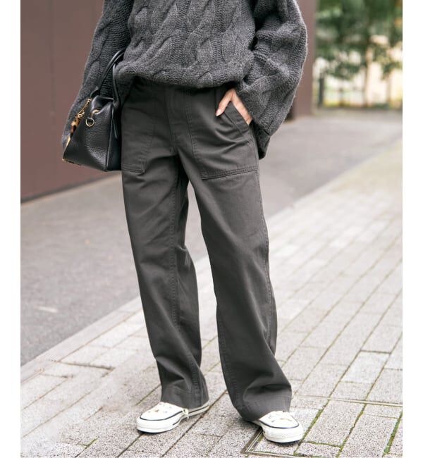 Spick and Span「《WEB限定 / 追加3》ルーズベイカーパンツ」|カーゴ|