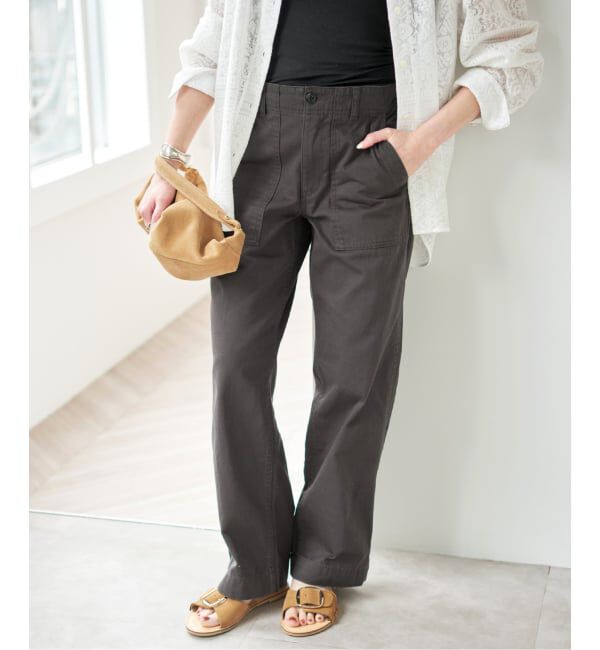 Spick and Span「《WEB限定 / 追加3》ルーズベイカーパンツ」|カーゴ|