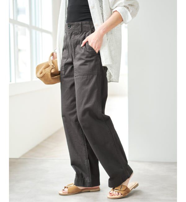 Spick and Span「《WEB限定 / 追加3》ルーズベイカーパンツ」|カーゴ|