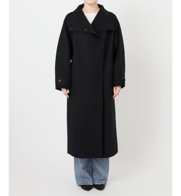 Spick and Span「《WEB限定 / 追加2》ビーバーニュアンスカラーオーバーコート」|ノーカラーコート|