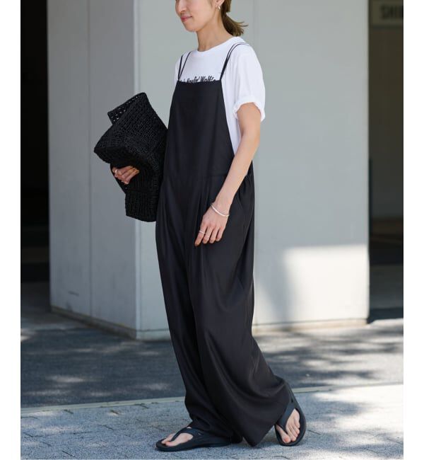 FRAMeWORK「≪追加≫キュプラツイルキャミサロペット 3」|オールインワン|