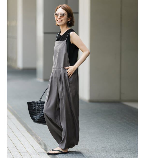 FRAMeWORK「≪追加≫キュプラツイルキャミサロペット 3」|オールインワン|