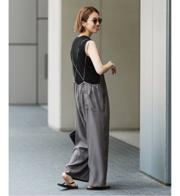 FRAMeWORK「≪追加≫キュプラツイルキャミサロペット 3」|オールインワン|