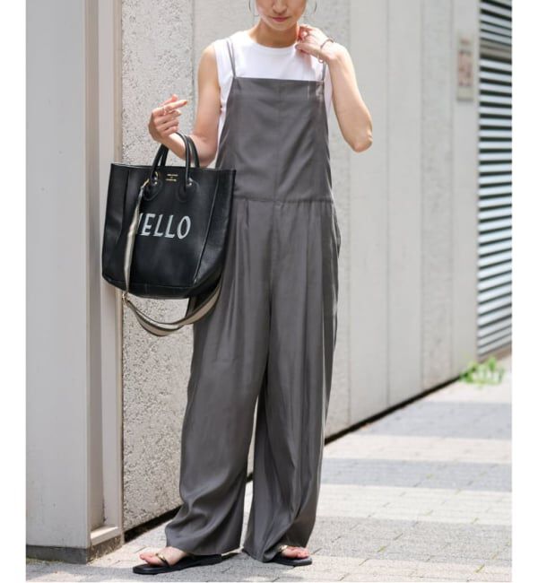 FRAMeWORK「≪追加≫キュプラツイルキャミサロペット 3」|オールインワン|