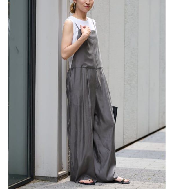 FRAMeWORK「≪追加≫キュプラツイルキャミサロペット 3」|オールインワン|