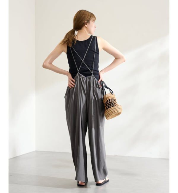 FRAMeWORK「≪追加≫キュプラツイルキャミサロペット 3」|オールインワン|