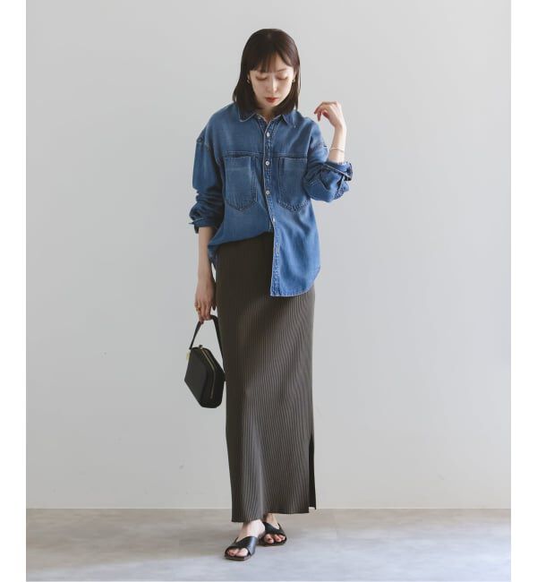 NOBLE「《追加・WEB限定カラー》トタンテレコタイトスカート」|スカート|