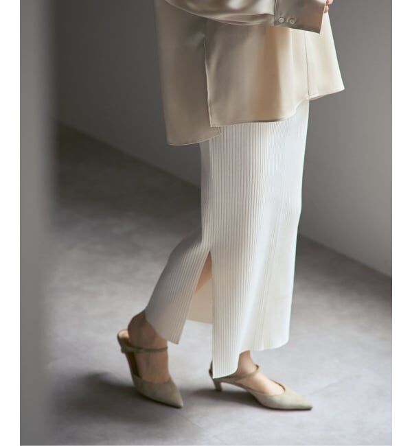 NOBLE「《追加・WEB限定カラー》トタンテレコタイトスカート」|スカート|ホワイト A
