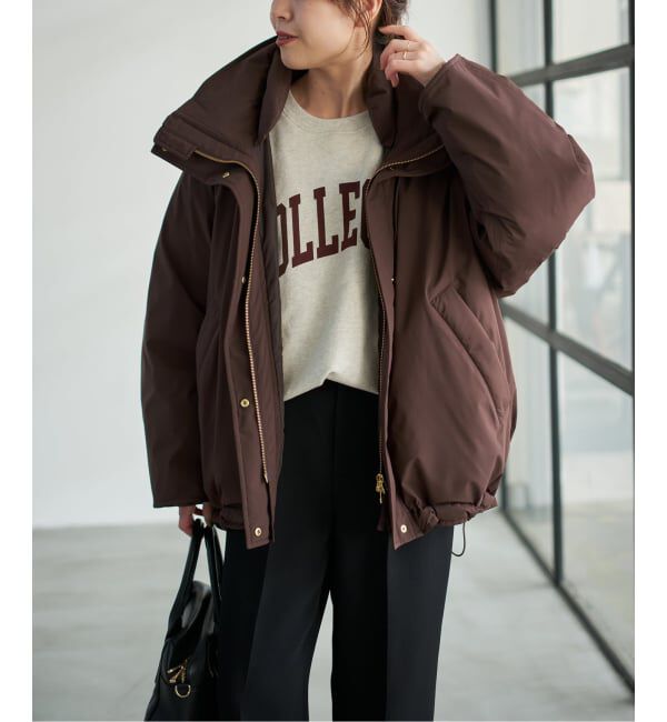 Spick and Span「《追加》2WAY撥水ダウンハーフコート」|ダウン|