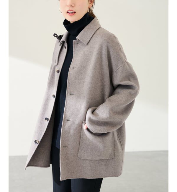 FRAMeWORK「≪追加≫ハミルトンバルカラーミドルコート」|ステンカラーコート|