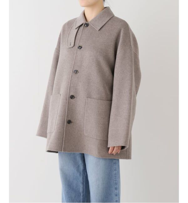 FRAMeWORK「≪追加≫ハミルトンバルカラーミドルコート」|ステンカラーコート|
