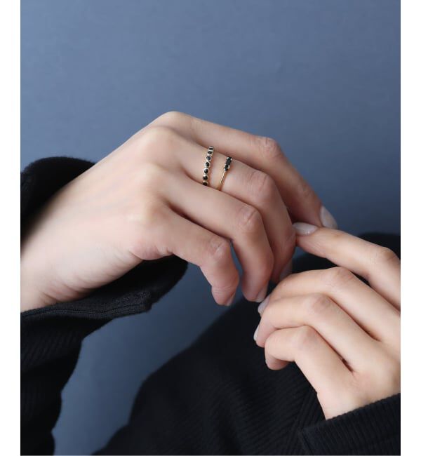 Lilas by Spick&Span「オニキスフクリンフルエタニティーリング K10」|リング|