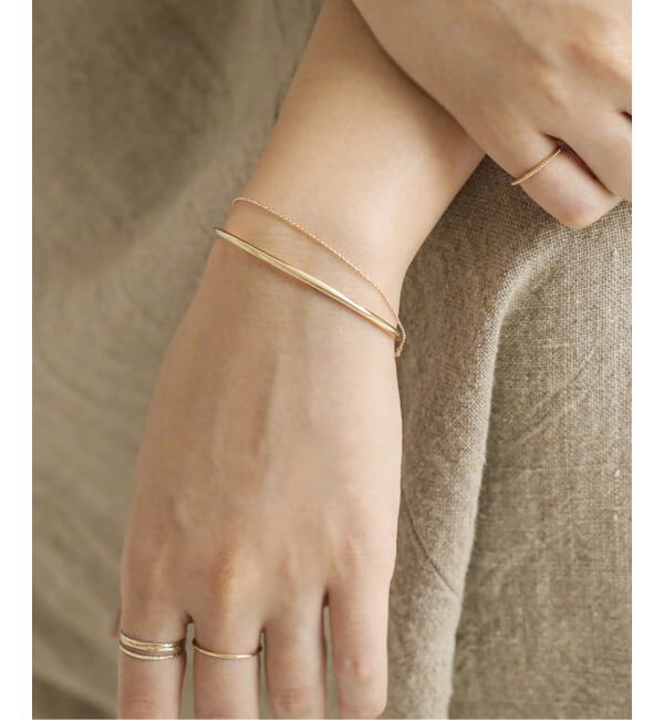 Lilas by Spick&Span「2.5パイプC型バングル K10」|ブレスレット・バングル|