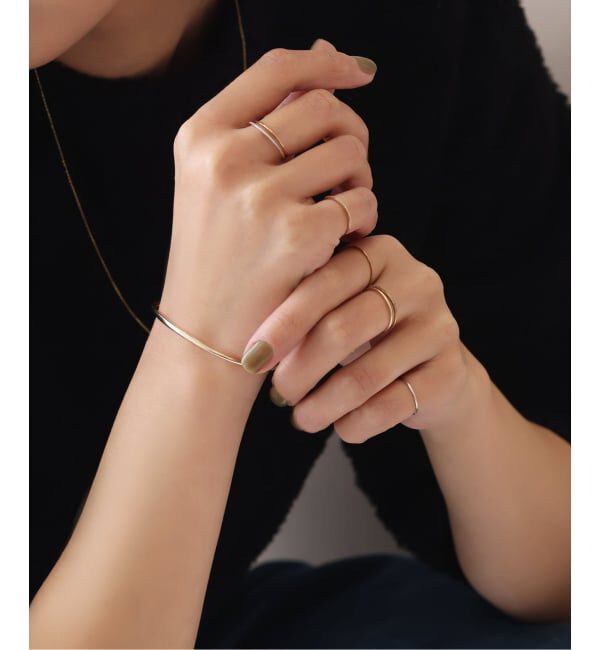 Lilas by Spick&Span「2.5パイプC型バングル K10」|ブレスレット・バングル|