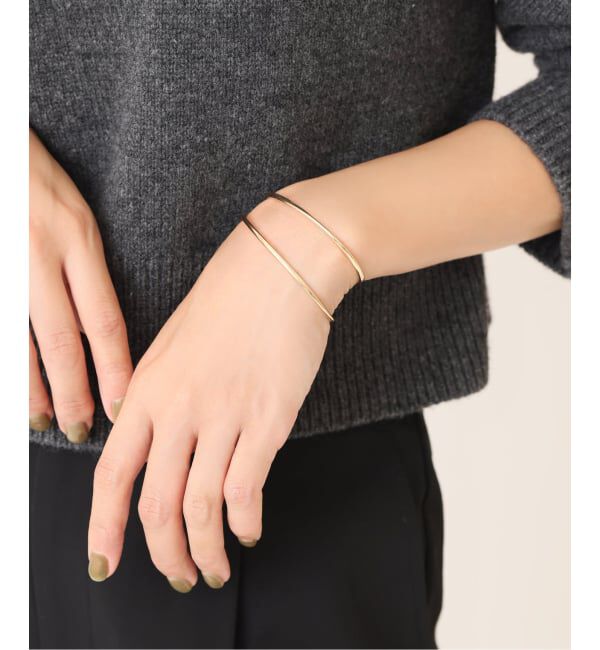 Lilas by Spick&Span「2.5パイプC型バングルワイド K10」|ブレスレット・バングル|