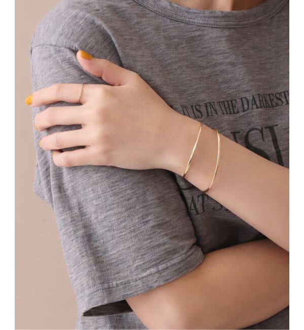 Lilas by Spick&Span「2.5パイプC型バングルワイド K10」|ブレスレット・バングル|