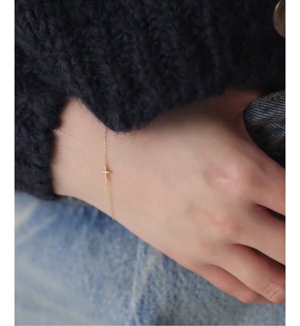 Lilas by Spick&Span「クロスダイヤブレスレット K10」|ブレスレット・バングル|