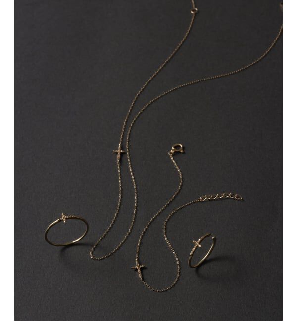 Lilas by Spick&Span「クロスダイヤブレスレット K10」|ブレスレット・バングル|