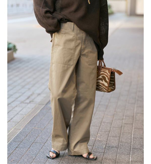 Spick and Span「《新色有り / 追加》ルーズベイカーパンツ」|カーゴ|