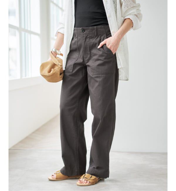 Spick and Span「《新色有り / 追加》ルーズベイカーパンツ」|カーゴ|