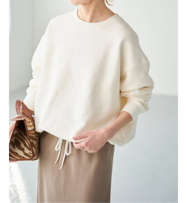 Spick and Span「ソフト裏毛プルオーバー」|スウェット・ジャージ|ホワイト A