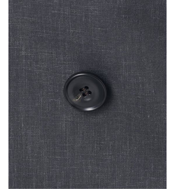 NOBLE「《セットアップ対応》麻ストレッチVカラージャケット」|ノーカラージャケット|